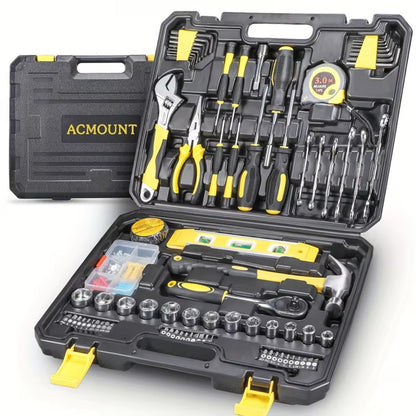 Kit de Ferramentas com 108 Peças Jogo de Ferramentas para Casa Kits de Ferramentas Domésticas DIY para Reparos e Manutenção em Casa