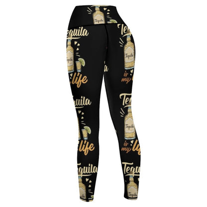 Tequila is my Life Leggings Women's sportswear sports for push up legging pants raises butt Fitness woman Womens Leggings