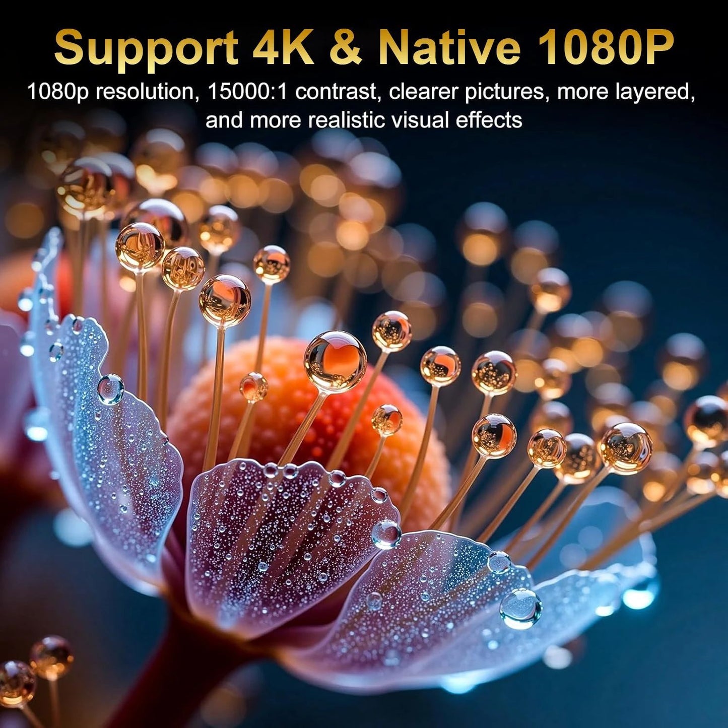 projector 4k A2pro 4K WiFi Projector - Dual Screen, Android OS, Home Theater, Supports Gaming & Karaoke