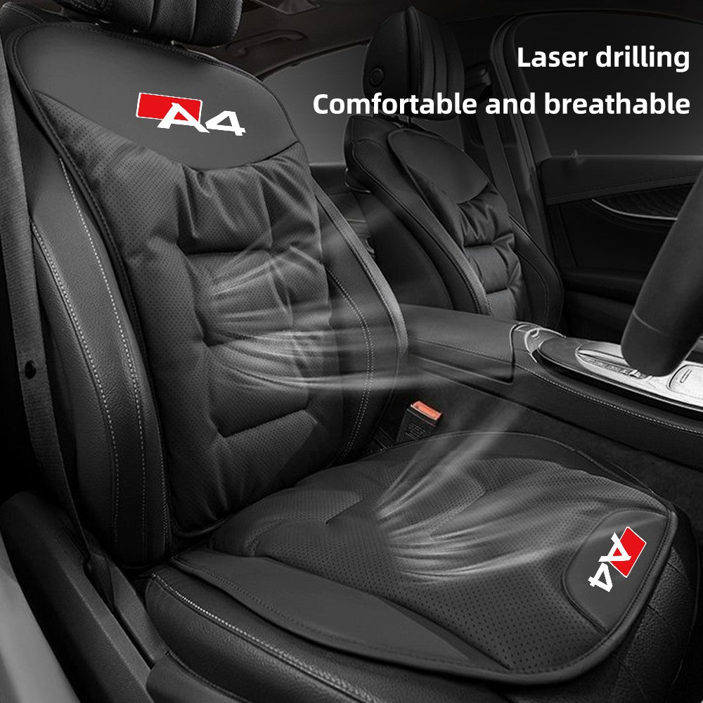 Leather Car Seat Cover Universal Four Seasons Car Front/Rear Seat Cushion for  Audi A1 A3 A4 A5 A6 A7 A8 Car Chair Protector Pad