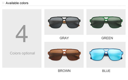 Oi Wood Sunglasses for Men Wood Sun Glasses Man Eyeglasses Polarizing Glasses UVA&B Protection Eyewear ECO-Friendly