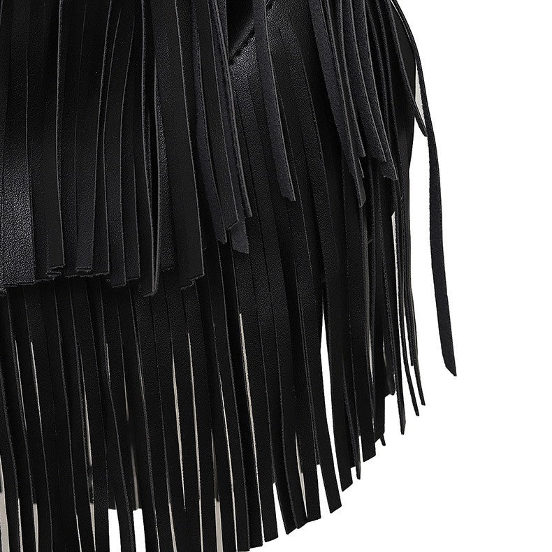 Long Tassels Women handbag Fashion Shoulder Bags for ladies hand bag Soft PU leather casual hobos armpit bag female Tote