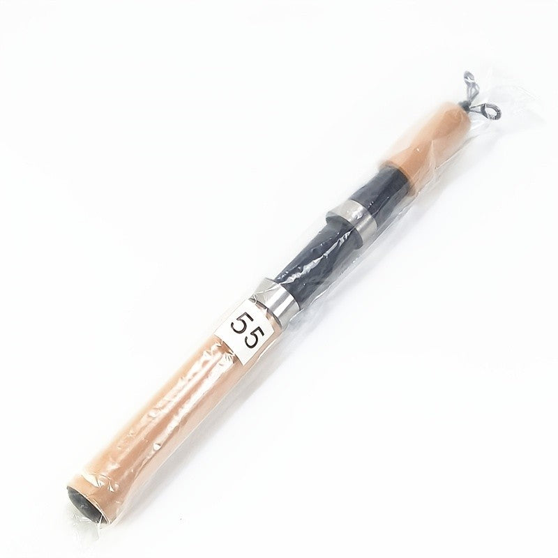 1 vara de pesca no gelo em fibra de carbono ultraleve com cabo ergonômico macio e ponta de ação rápida - Design resistente similar à fibra de vidro
