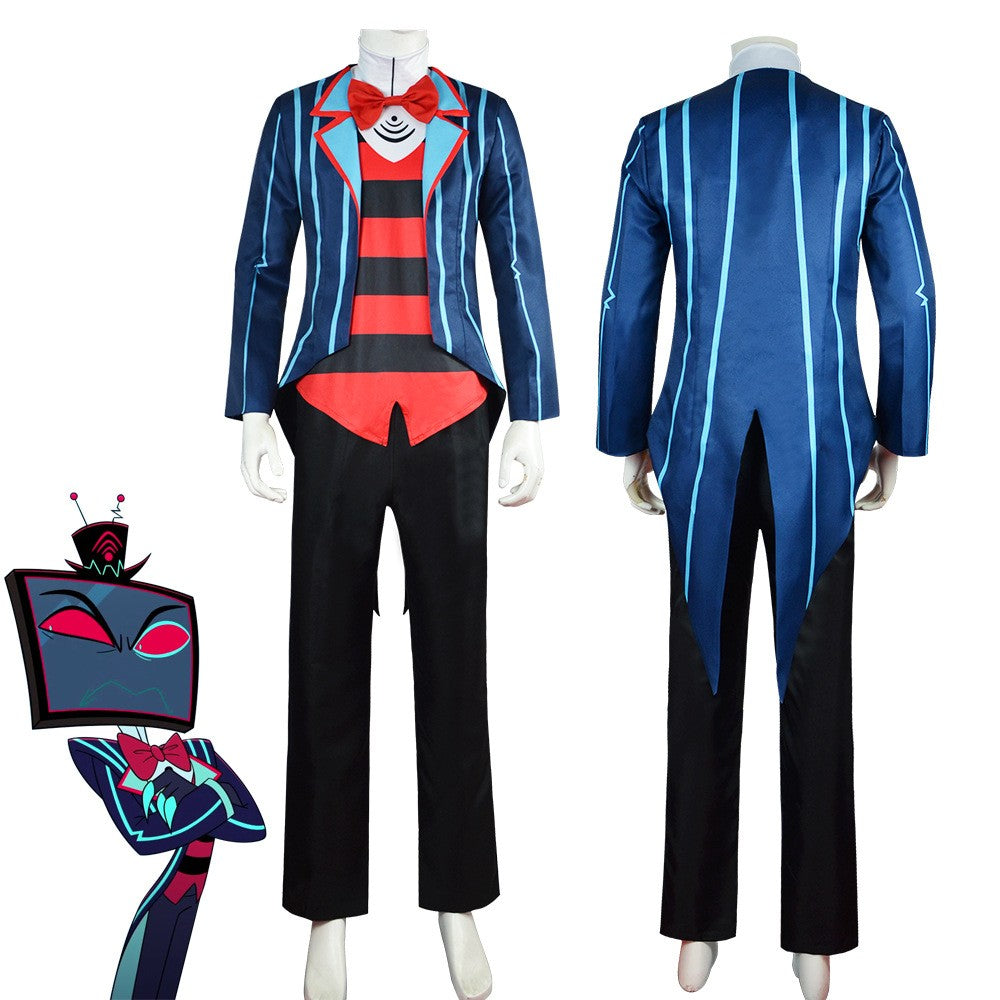 Vox Cosplay Costume Cartoon Hotel Top Pants Full Set Disguise Halloween Carnival Suit Stage performance costumes and costumes