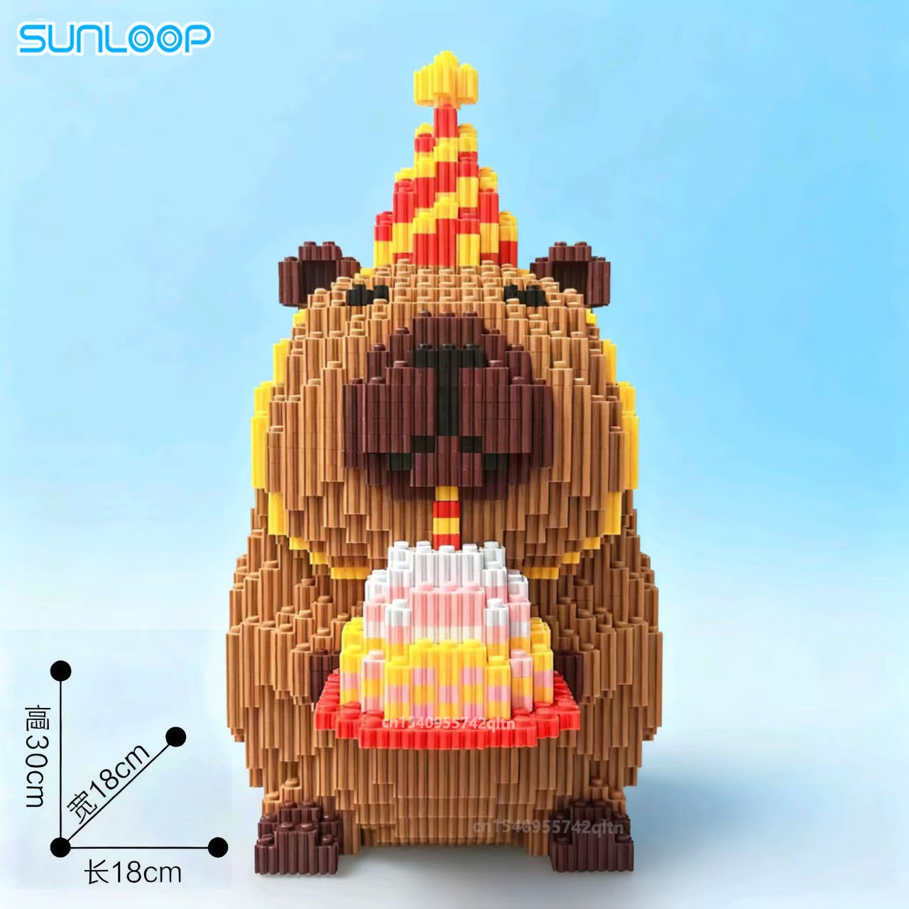 Brinquedo Grande de Capivara para Crianças, Capivara Gigante de Aniversário, Figura Capivara, Conjunto de Construção de Natal, Decoração para Casa para Maiores de 6 Anos