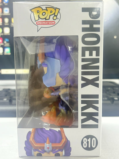 Funko Pop Cavaleiros do Zodíaco Boneco Articulado Hyoga de Cisne #808 Shiryu de Dragão #807 Shun de Andrômeda #809 Ikki de Fênix #810 Bonecos de Vinil Brinquedos