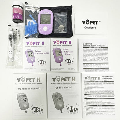 Medidor de Glicemia Sistema de Monitoramento de Glicose para Uso Veterinário Gerenciamento Profissional de Diabetes para Animais de Estimação Acessórios Clínica