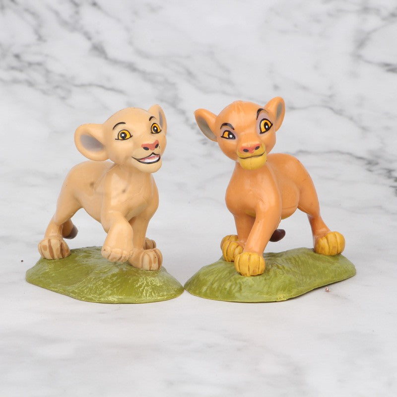 9pcs/set Cartoon Anime Lion King Animal Timon Loin Simba Pig Pumbaa Action Figure Toys