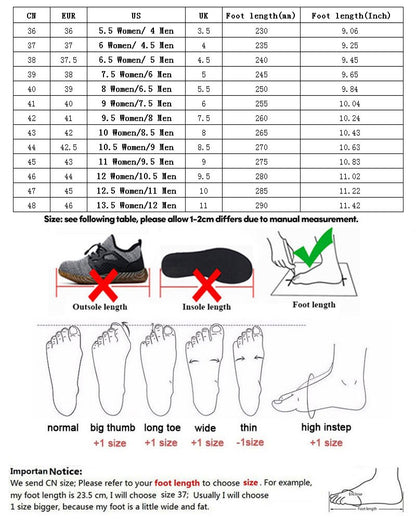 SUADEX Botas Masculinas de Bico de Aço Botas de Trabalho Indestrutíveis Sapatos de Trabalho Botas de Segurança para Deserto Calçados de Segurança 36-48