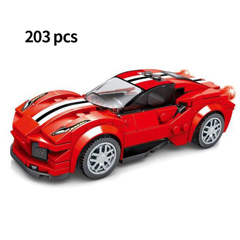 Blocos de Montar Esportivos de Carro MOC Corrida Urbana Bloco de Montar Esportivo de Rally Clássico Veículos Super Corredores Presente de Natal Brinquedos Técnicos