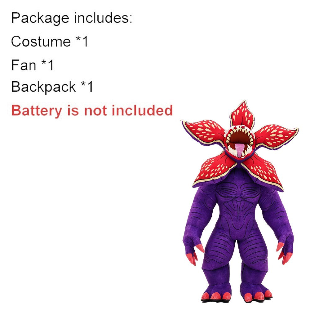 SAYGO Man Eating Flower Inflatable Costume Mascot Parade Adult Character Cosplay Birthday Halloween Party Event Plush Set