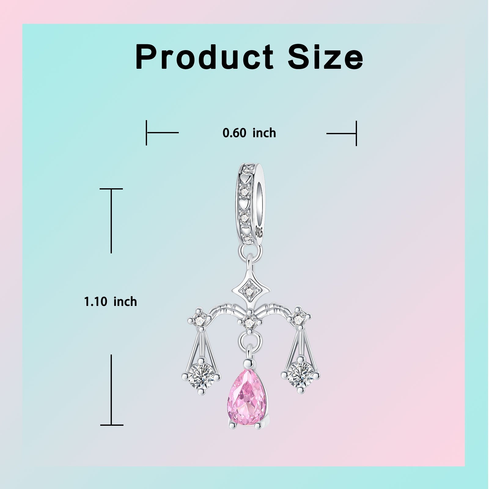 925 Sterling Silver Star Zodiac Signs 12 Constellation Pendant Fit Original Bracelet Making for Woman Jewelry Fashion Pendant