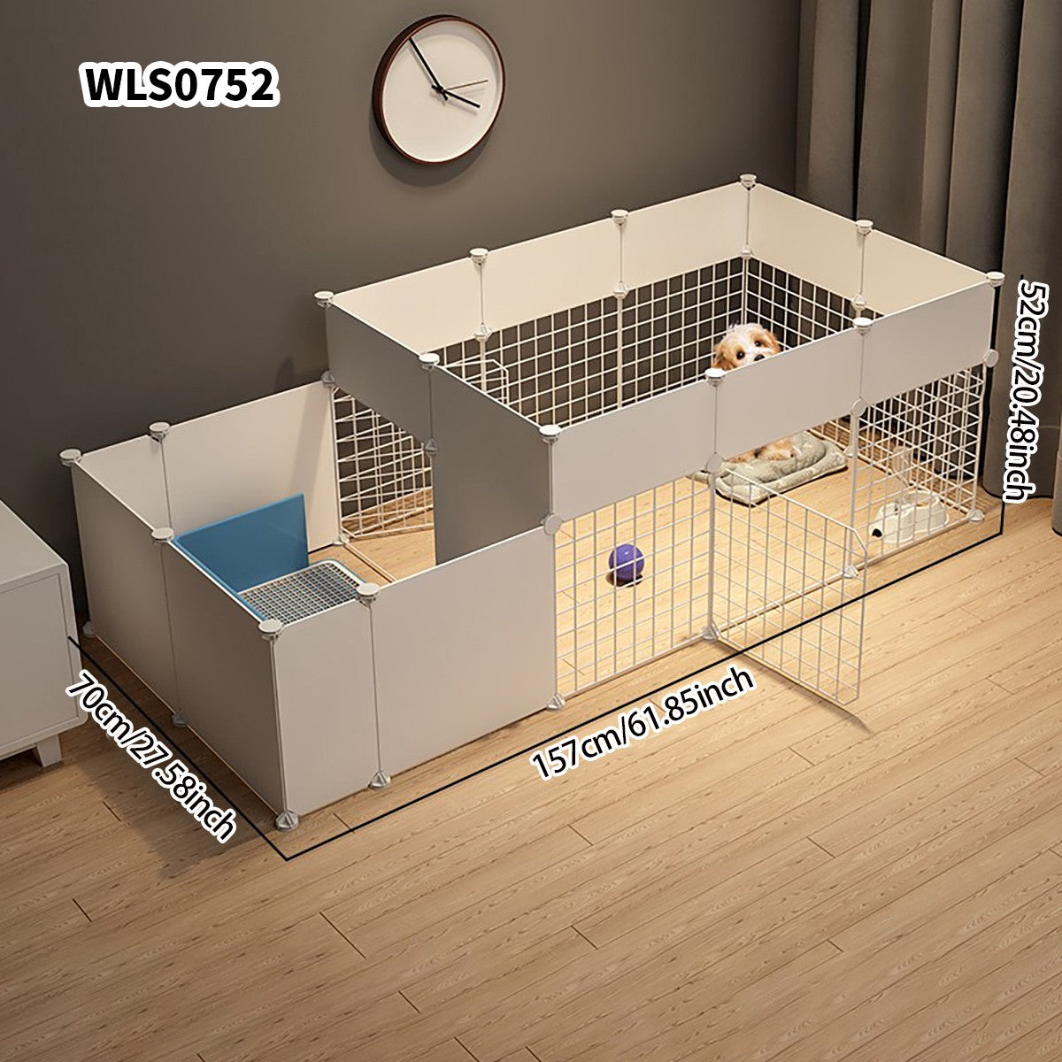 Cercadinho para Cães, Casa Interna, Gaiola, Cão de Porte Pequeno e Médio, Teddy, Corgi, Porta de Isolamento, Grade de Proteção, Canil