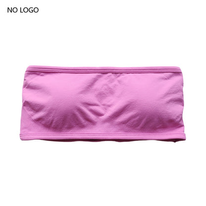 ARFTE Backless Bandeau Sports Bra Gym Women Top Crop Tube Seamless Bras Yoga Tops  Workout Sportswear Push-up Fitness Gym Bra