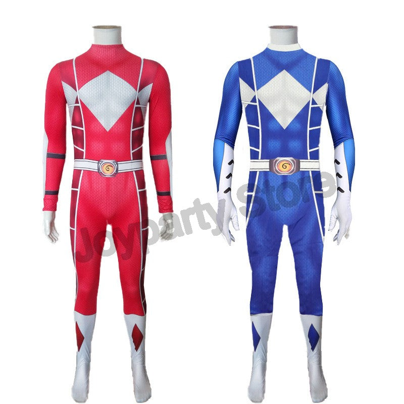 Power Samurai Sentai Shinkenger Rangers Costume Adult KidsSuperhero Cosplay Halloween Birthday Party Zentai Suit Jumpsuit