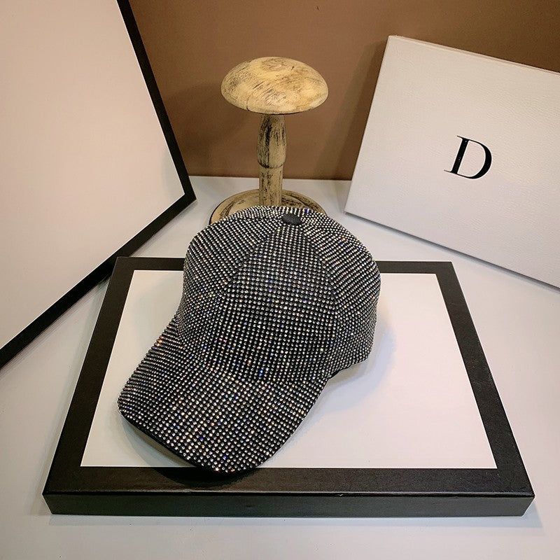 Full Diamond Luxury Rhinestones Baseball Caps for Women Men Cotton Bones Snapback Hip Hop Cap Gorras Casquette Sun Hats