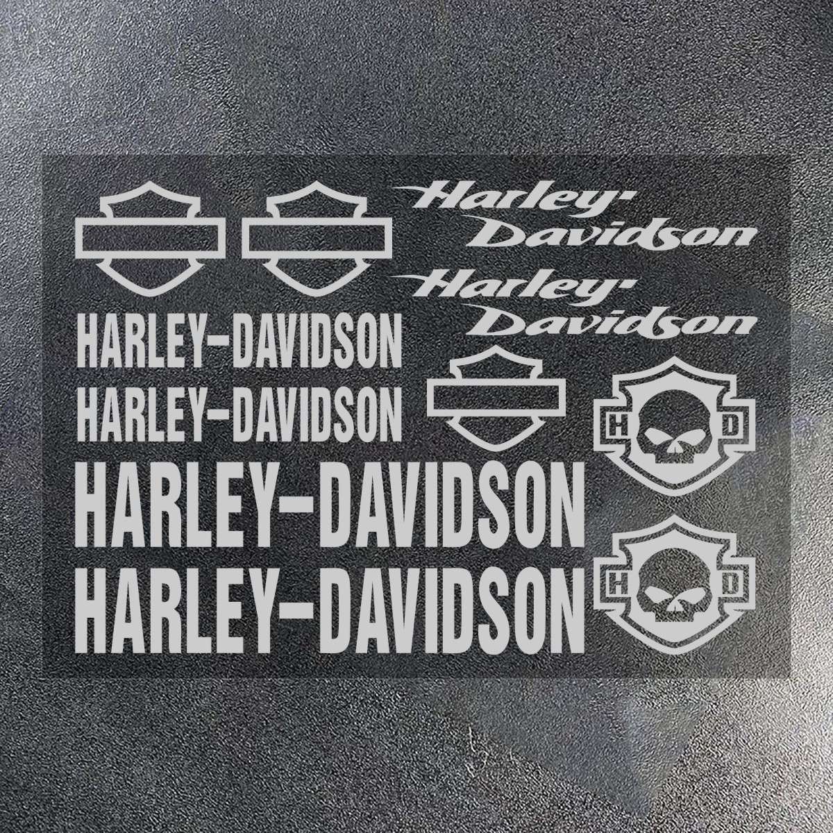 Adesivo de Vinil Harley Davidson Logotipo Tanque de Motocicleta Emblema Kit de Decalques Para Electra Glide 1250S PA1250