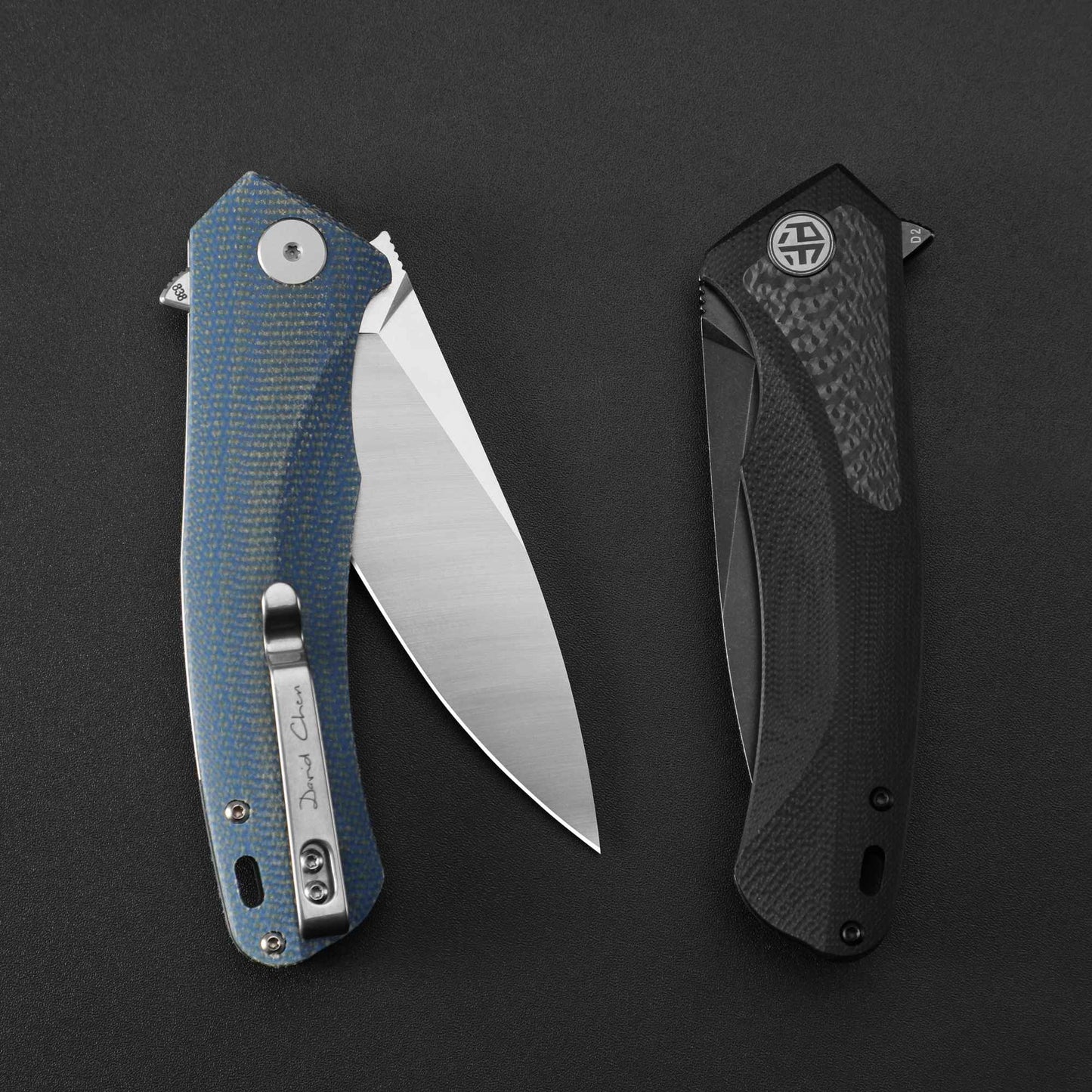 Petrified Fish PF838 Folding Knife Jackknife D2 Steel Outdoor Camping Hunting Hiking EDC Tool Ball Bearing G10 Handle Knives