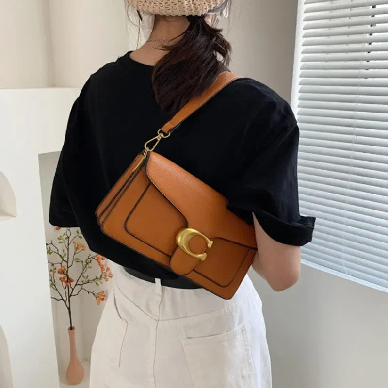 Hot selling retro fashion handbag with versatile temperament and trendy single shoulder crossbody bag for women