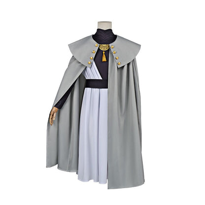 Anime Witch Hat Atelier Cosplay Costume Magician Qifrey Robe Cloak Belt Pointed Hat Wig Set Party Masquerade Carnival Adult Suit