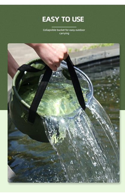 Camping Portable Folding Water Bucket 20L/30L Large Capacity Telescopic Container for Camping, Hiking, Fishing