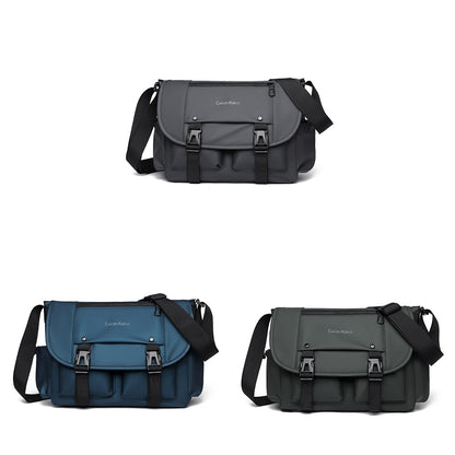 Single Shoulder Bag, Retro Mailman Bag, 2025 New Casual Crossbody Bag, Large Capacity Canvas Bag, Commuting Men's Bag