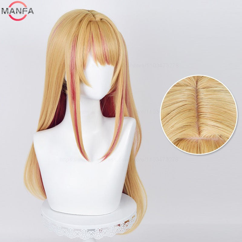 Perucas de Cosplay de Alta Qualidade Arima Kana Hoshino Akuamarin Hoshino Rubii Hoshino Ai, Fibra Resistente ao Calor, Perucas de Anime de Cosplay