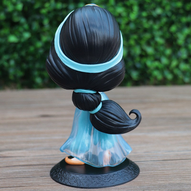 Disney Aladdin e a Lâmpada Mágica Personagens de Ação do Filme Jasmine Q Posket Anime Personagem Periférico Modelo Colecionáveis Brinquedos