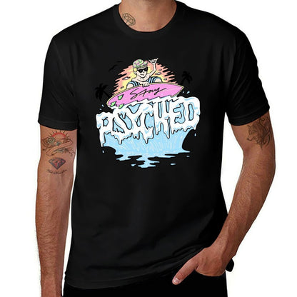 Jamie O'Brien Merch Stay Psyched Surfer T-Shirt t shirt man plain man t shirt graphic T-Shirt
