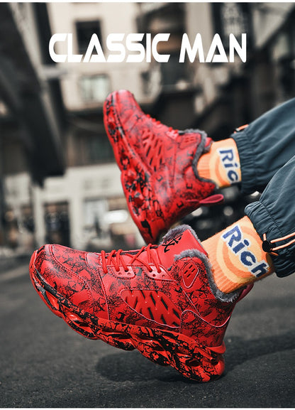 men boots 2023 New Winter Slippers Warm Men Shoes Waterproof Non-Slip Plush Sneakers Male tenis shoes Boots Men Sneakers Winter