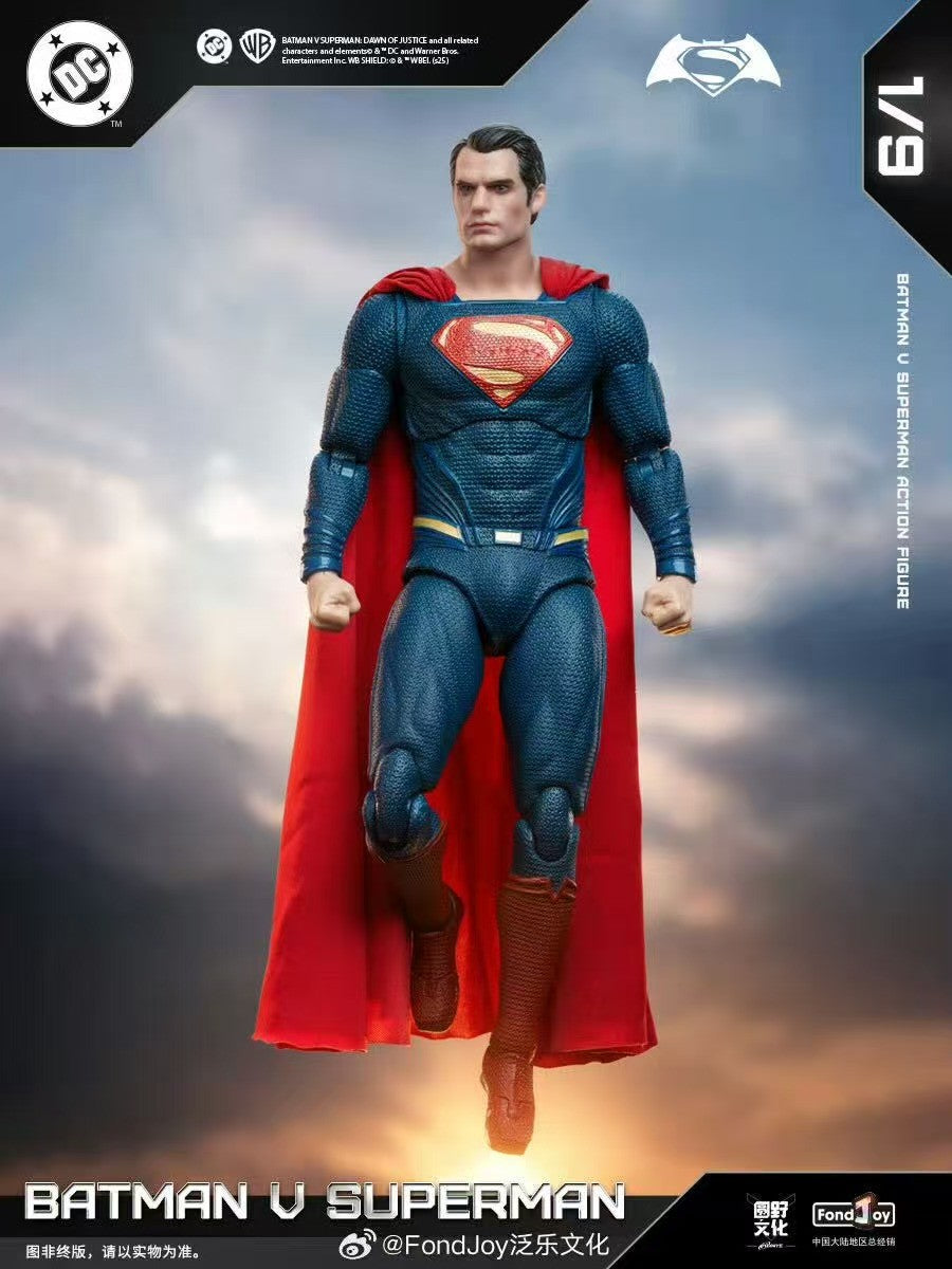 EM ESTOQUE Fondjoy BVS Set Armored Batman Battle Damaged Superman Action Figures 1/9 Batman v Superman?Dawn of Justice DC