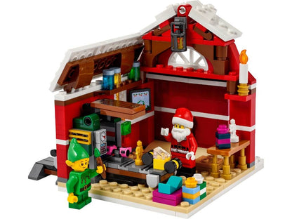 LEGO Oficina do Papai Noel Edição Limitada Minifiguras de Elfos Brinquedo Montável Um Transportador de Brinquedos Móvel Presente de Natal Ano Novo 40565