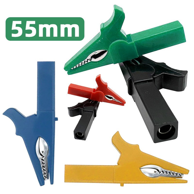 55mm Alligator Clip Crocodile Clamp Alligator Clips Multimeter Pen Cable Probes Battery Test Clip Electrical Testing Accessories