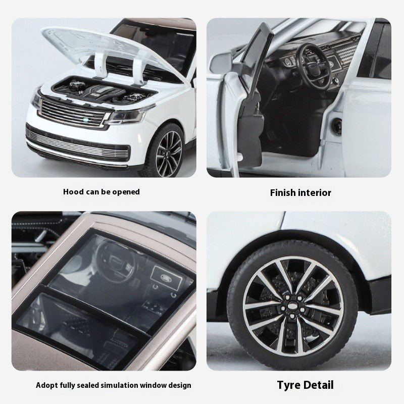 1:32 Land Rover Range Rover SV2022 SUV Diecast Alloy Model Computer Desktop Ornaments Miniatures Model Present for Childrens