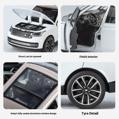 1:32 Land Rover Range Rover SV2022 SUV Diecast Alloy Model Computer Desktop Ornaments Miniatures Model Present for Childrens