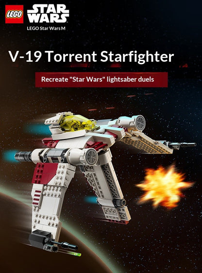 LEGO Blocos de Montar Montar Star Wars 75432 Slalom Starfighter Brinquedos para Meninos e Crianças Presentes de Aniversário e Natal