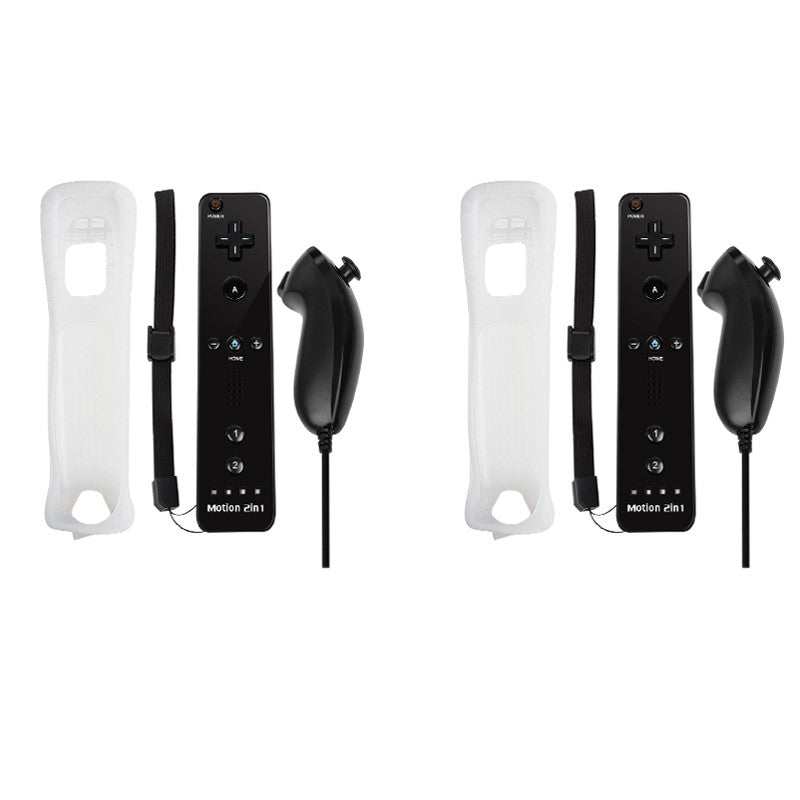 Controllers For Nintendo Wii 2 In 1 Left Right Controller Optional Motion Plus Set Game Remote Control Joystick Wireless Gamepad
