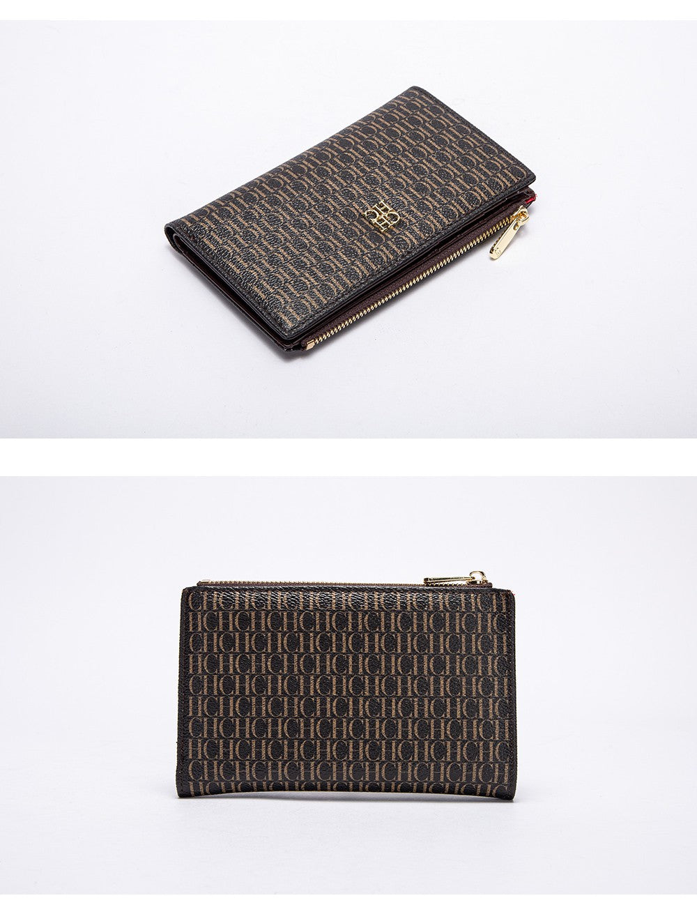 Printed Women's Long Wallet Luxury Brand Retro Classic PVC Material 2025 New Fashionable Simple Card Bag