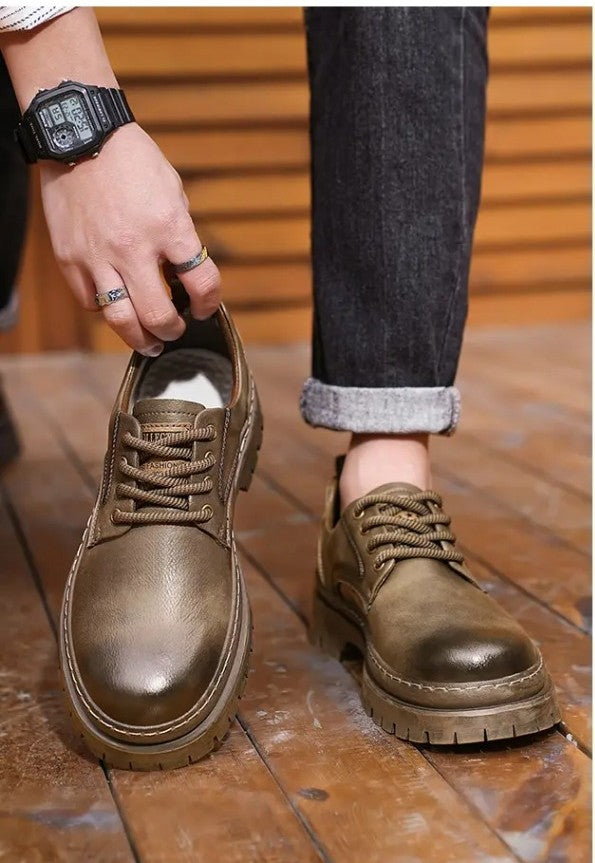 [ENLEN & BENNA] High-quality autumn and winter series men's shoes British fashion low-top men's leather shoes