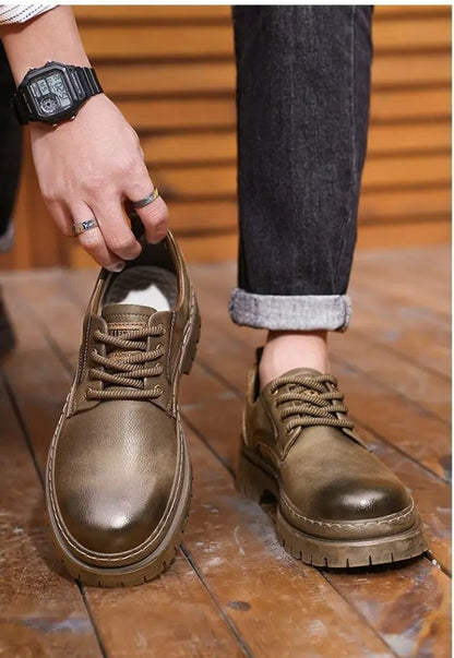 [ENLEN & BENNA] High-quality autumn and winter series men's shoes British fashion low-top men's leather shoes