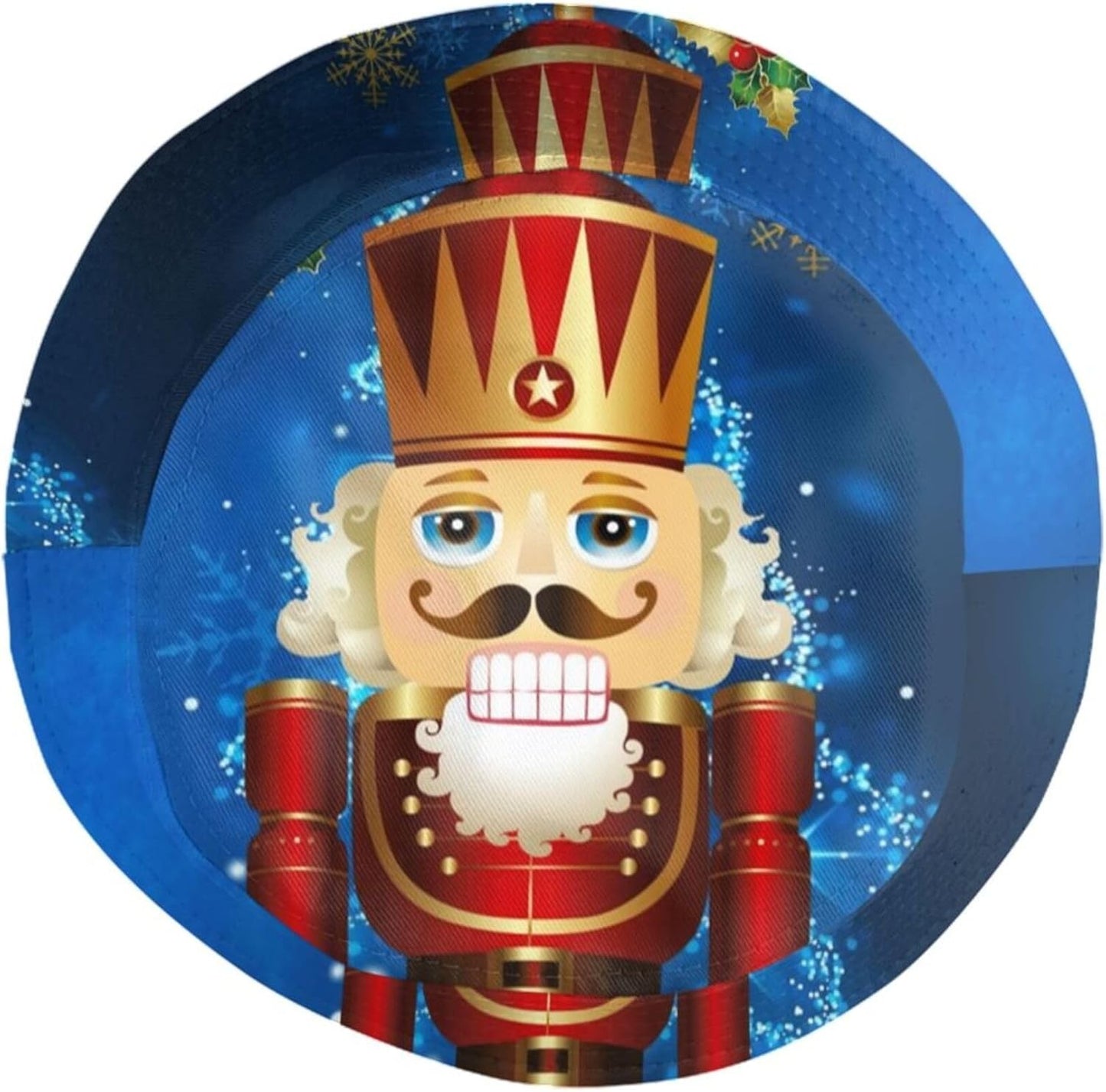 Funny Christmas Bucket Hat New Year Fisherman Hat for Women Men Packable Outdoor Travel Beach Sun Cap