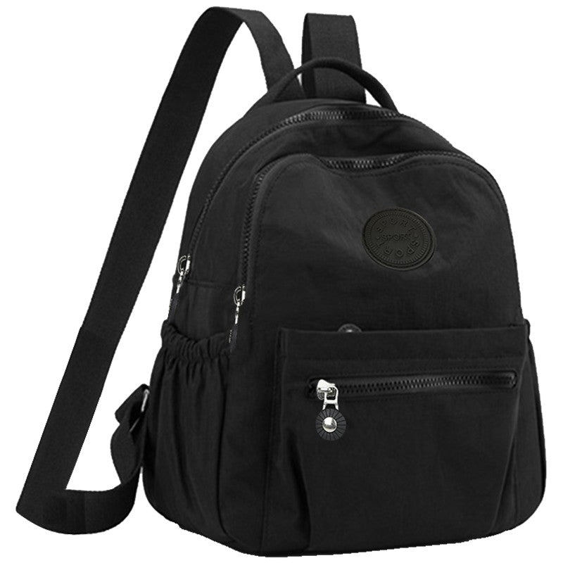 Mochilas neutras femininas e masculinas são adequadas para o uso diário e passeios escolares. Mochilas de ombro duplo.