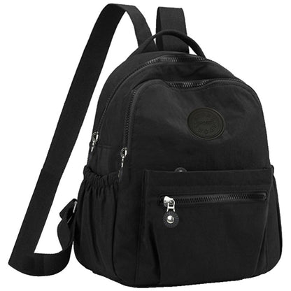 Mochilas neutras femininas e masculinas são adequadas para o uso diário e passeios escolares. Mochilas de ombro duplo.