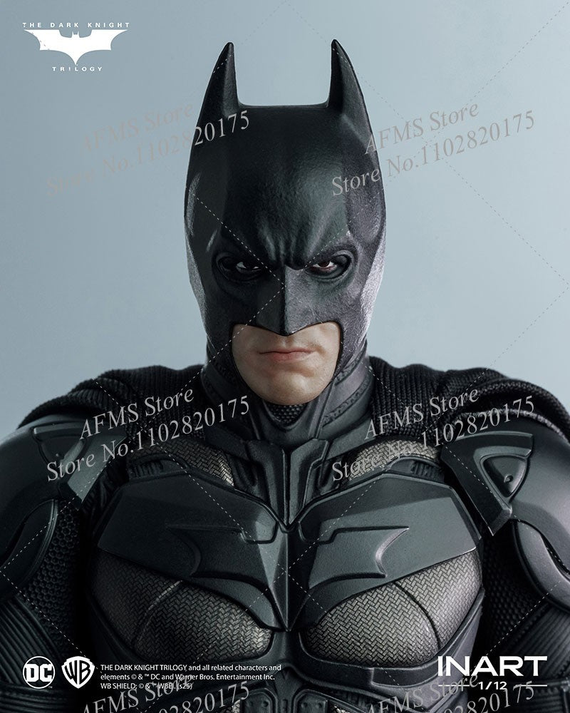 INART 1/12 Boneco Soldado Masculino Batman Christian Bale O Cavaleiro das Trevas Ressurge Herói da Luta Eterna Figura de Ação de 6 Polegadas para Coleção
