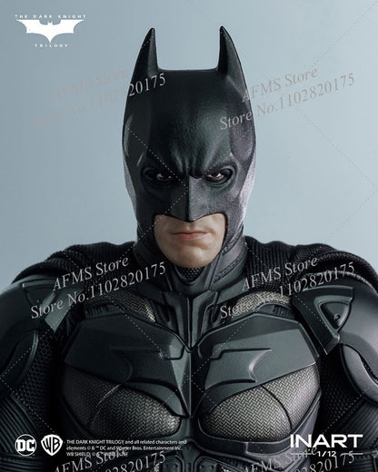 INART 1/12 Boneco Soldado Masculino Batman Christian Bale O Cavaleiro das Trevas Ressurge Herói da Luta Eterna Figura de Ação de 6 Polegadas para Coleção