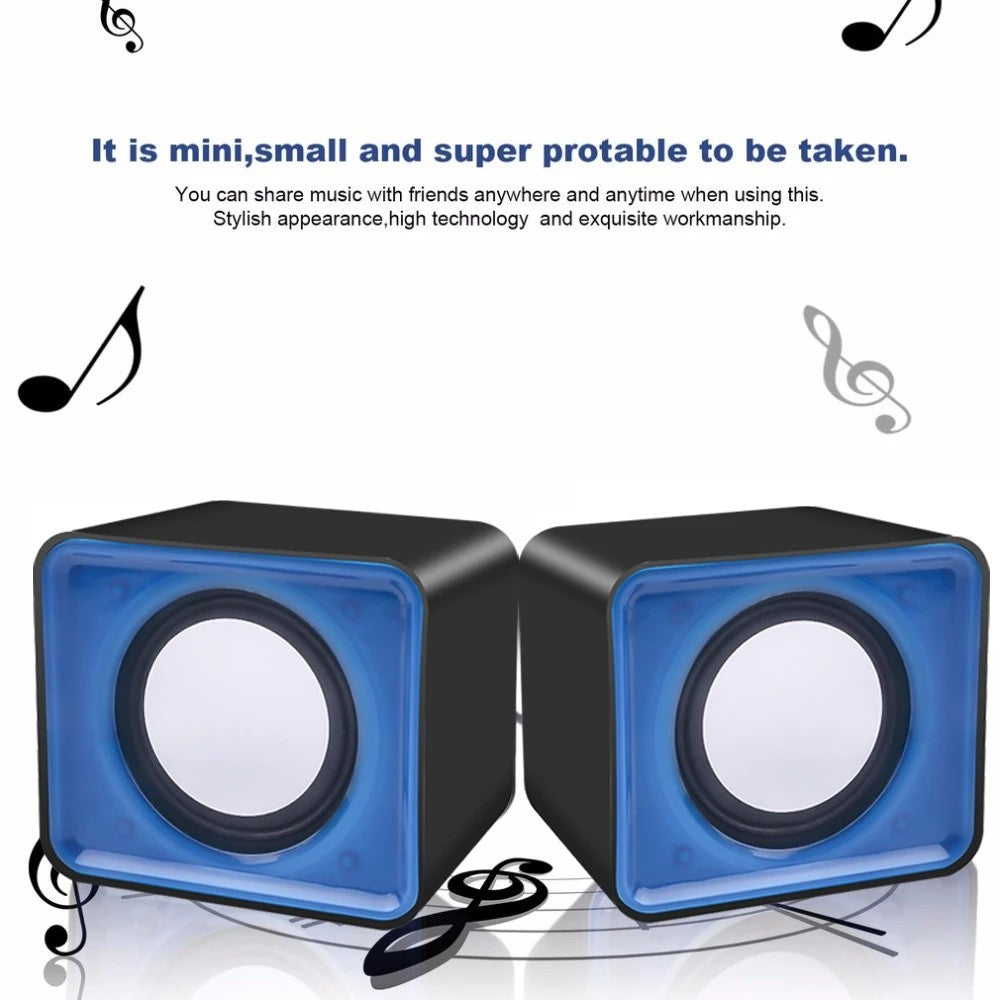 Caixa De Som PC Para Computador Portátil Laptop Notebook Desktop Mini Caixa De Som Música Bocina Coluna Acústica Sistema de Áudio