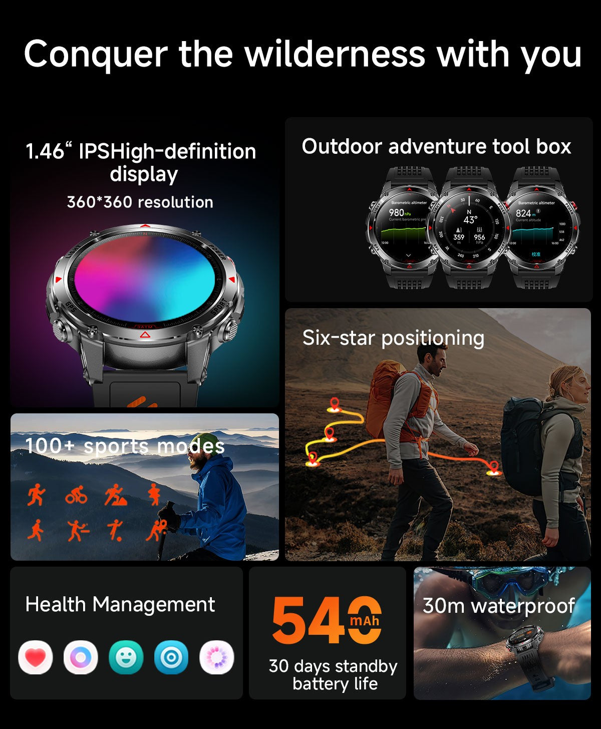 2025 Novo Smartwatch Profissional GPS Esportivo ao Ar Livre Corrida Rastreamento GPS Natação Bússola Altímetro 3ATM Pulseiras Esportivas Masculino