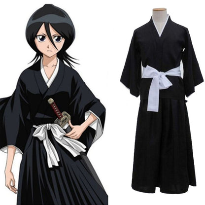 Bleach/Rukia Kuchiki Outfit COS Costume Japanese Anime Kimono Cosplay Costume