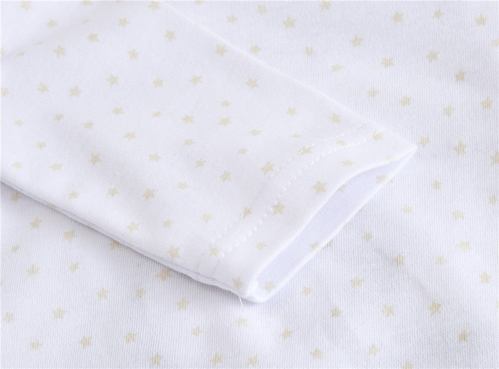 Kavkas 3 Pcs/lot Baby Boy Rompers 0-12M 100% Cotton Newborn Long Sleeve Clothes Cartoon Print Girls Items