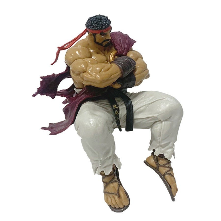 Figura de Ação Ryu de Anime Street Fighter 6 de 14cm Figura de Ryu para Noodle Stopper Decoração de Quarto Modelo de Coleção em PVC Brinquedos